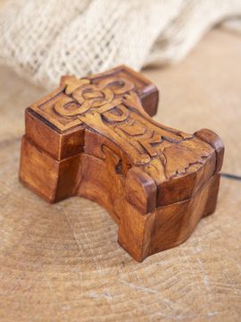 Wooden box Thor's hammer