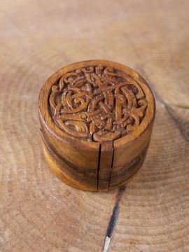 Wooden box Midgard snake