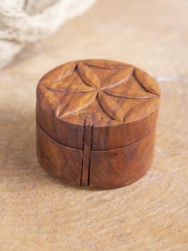 Wooden box flower of life