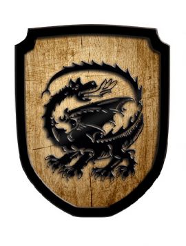 Wooden sign dragon