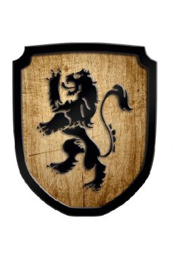 Wooden sign lion