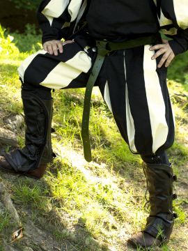 Trousers Landsknecht black and white