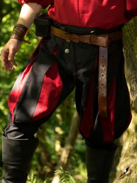 Trousers Landsknecht black-red