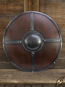 LARP round shield with fittings