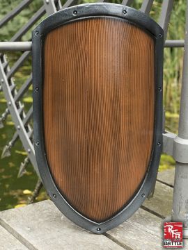 Norman shield for LARP in wood look