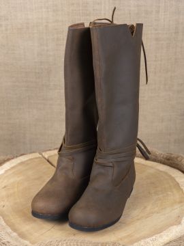 Viking boots Ole in brown nubuck leather