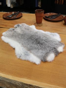 Rabbit fur gray