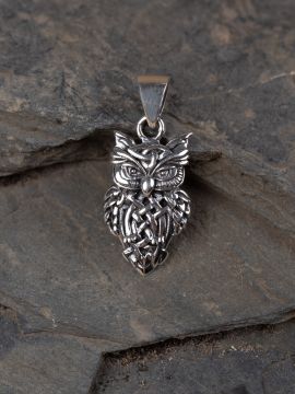 Celtic owl pendant