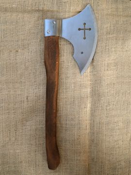 Battle axe with cross