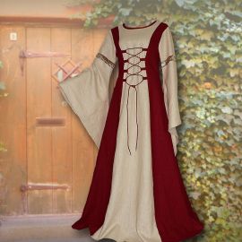 Dress Katharina wine-red-sand