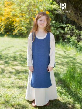 Children's overdress Ylva sea blue