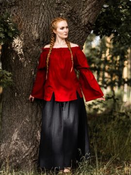 Medieval viscose blouse red