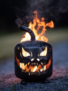 Pumpkin lantern Steel fire basket