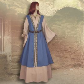 Two-piece robe Kriemhild medium blue