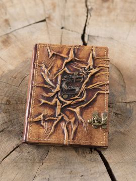 Leather book dragon medium