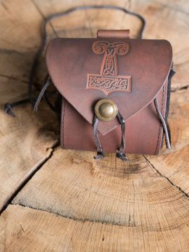 Belt pouch "Thor's hammer" antique