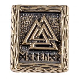 Rune VALKNUT in bronze