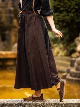 Skirt for the Middle Ages black-dark brown