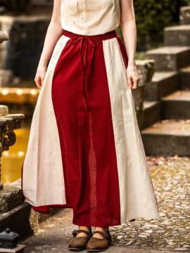 Skirt for the Middle Ages natural-red