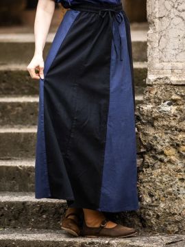 Skirt for the Middle Ages black-blue