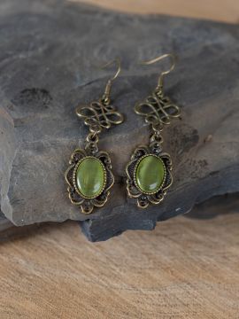 Earrings Eleyne green