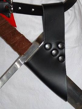 Sword holder for the belt black