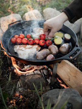 Fire pan with handles 25 cm