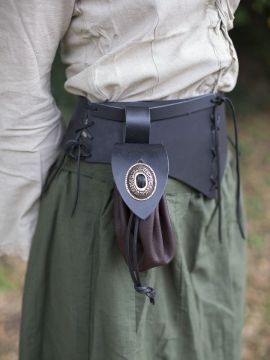 Corset belt with pouch holder