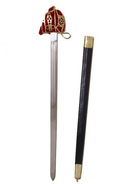 Scottish broadsword with scabbard