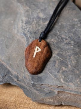 Wooden rune Wunjo