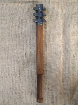 Mace with wooden shaft