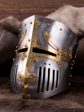 Crusader pot helmet, 13th century