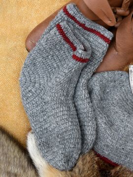 Wool socks gray