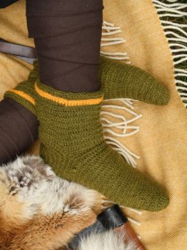 Wool socks green