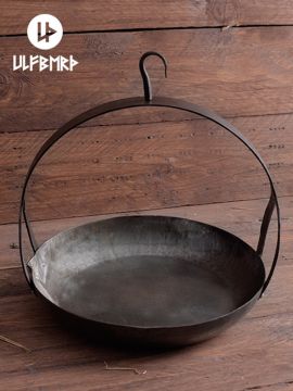 Medieval steel hanging pan