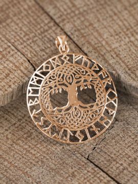 Bronze tree of life pendant