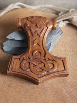 Thor's hammer made of wood