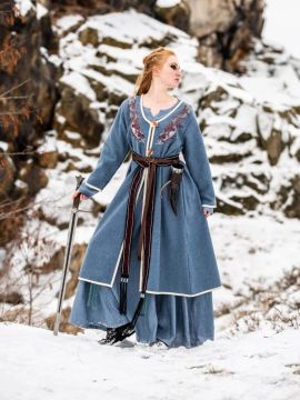 Viking Birka coat Skadi dove blue