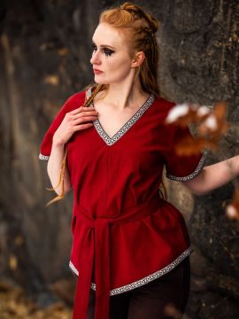 Viking tunic Matilda red