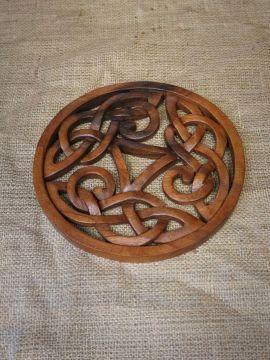 Wooden wall decoration Triskele