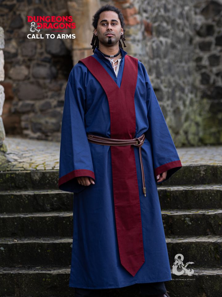 D&D Mage Robe dark blue-burgundy XXXL