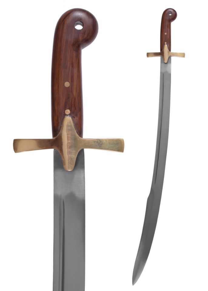 Turkish scimitar with leather sheath