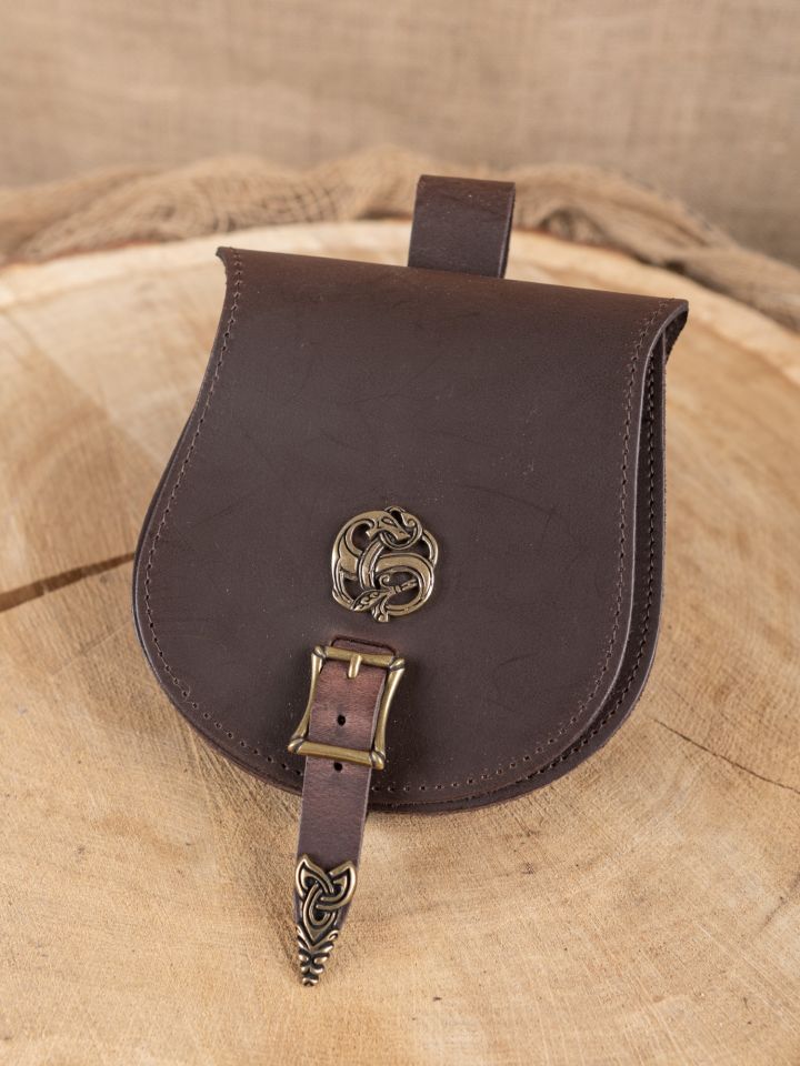 large Viking bag "Dragon" brown