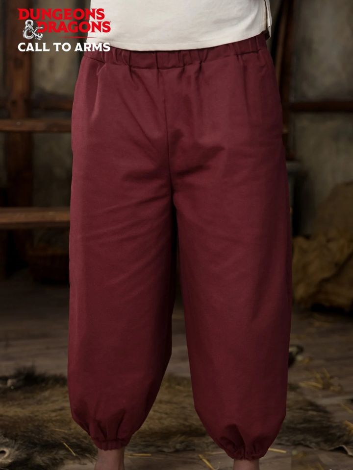 D&D monk pants bordeaux