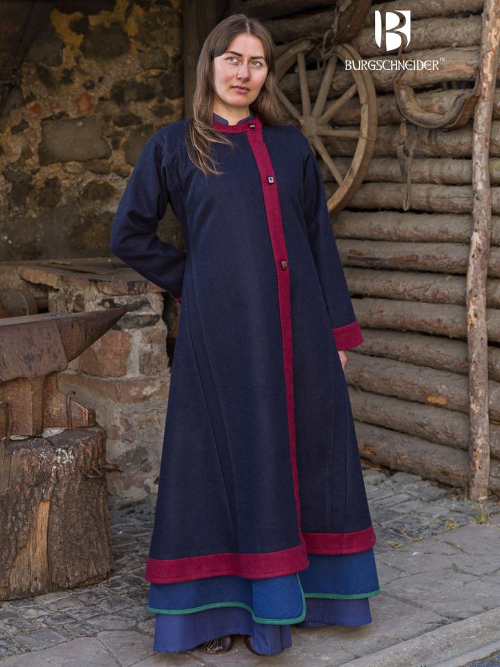 Rus coat Kseniya blue/red