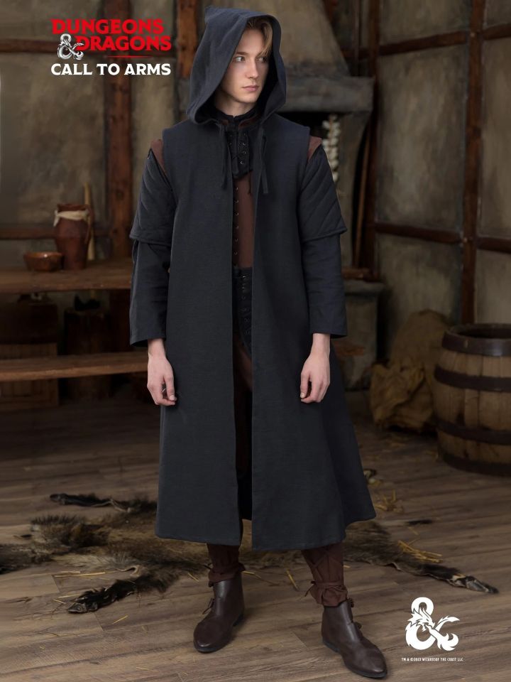 D&D ranger coat black