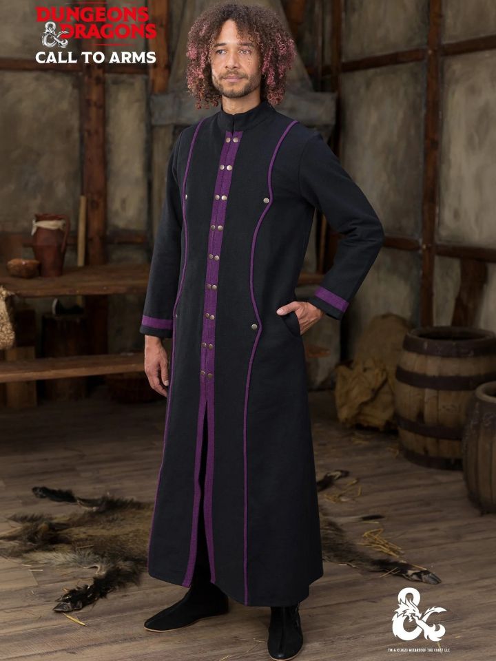 D&D Warlock black-purple XXL