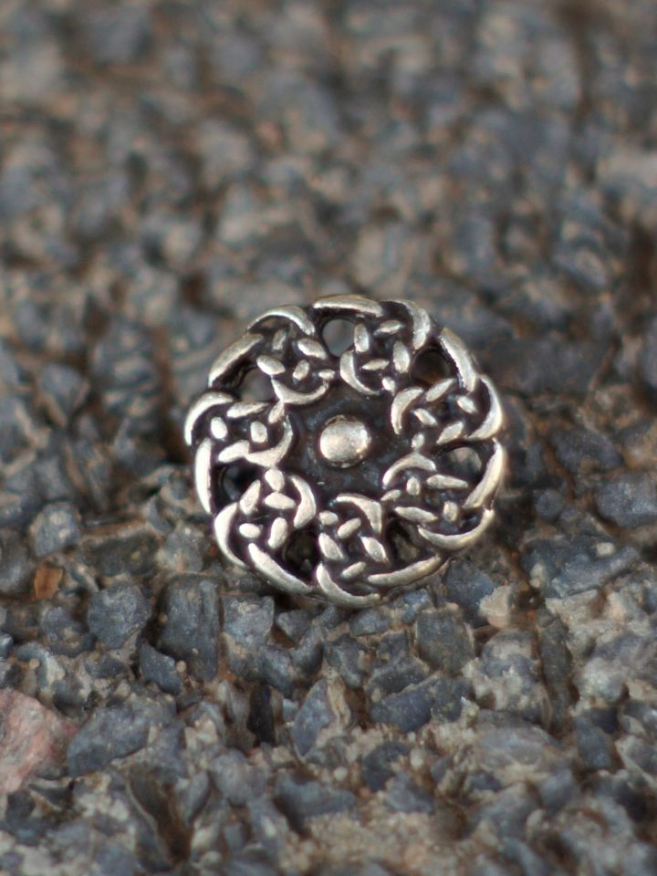 Celtic button silver