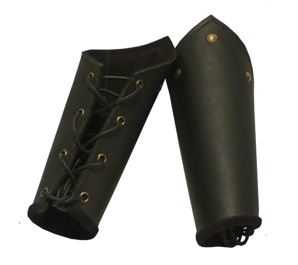 Leather bracers brown