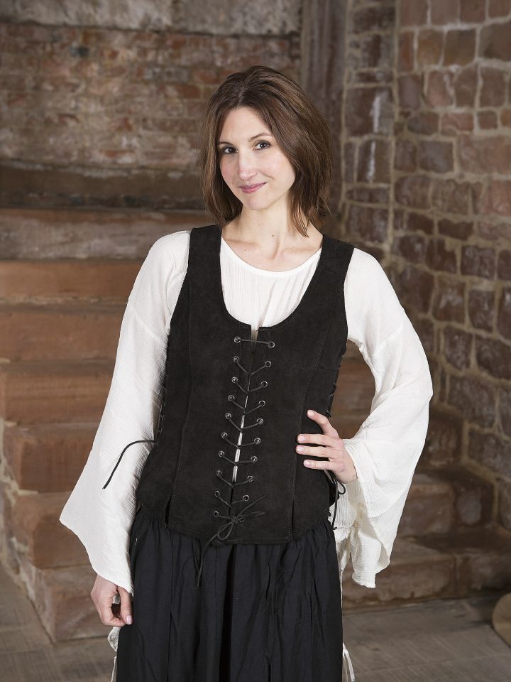 Caty leather bodice black